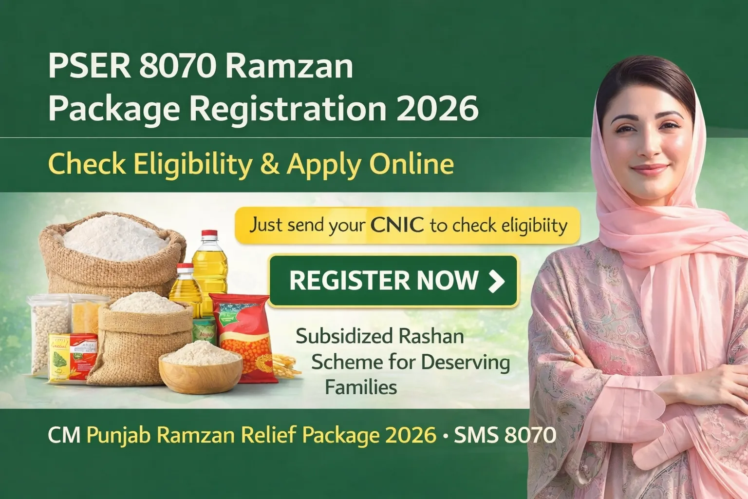 PSER 8070 Ramzan Package Registration 2026