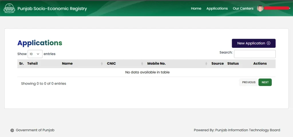 Step 1: Create Account

Visit the official PSER portal. Enter your name, CNIC, mobile number, district, email, and create a password.