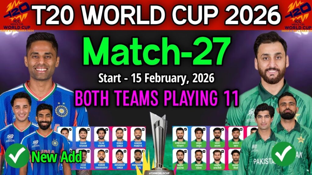 Pak vs India Today Match Time